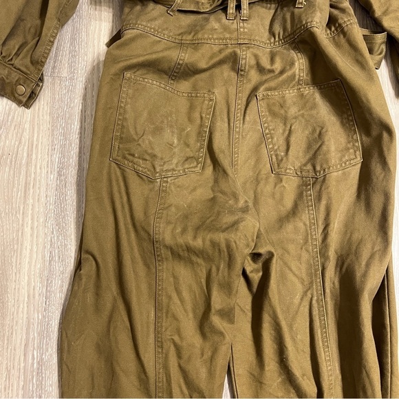 Madewell Tapered Leg Jumpsuit Zip Up Boiler Utility Suit Cotton Tencel Sz M - Picture 8 of 12